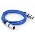 thumbnail image 1 of AMERTEER Coloré 5.9ft DMX Étape DJ Câble XLR 3Pin Mâle à Femelle Connecteur Fil, 1 of 9