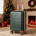 thumbnail image 2 of Zimtown 20" Carry-on Hardside Expandable Spinner Luggage Suitcase with Spinner Wheels and TSA Lock, Deep green, 2 of 12