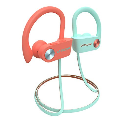 LETSCOM Waterproof Bluetooth Headphones with aptX HD Stereo Sound CVC 8.0 Noise Reduction Mic 16 Hours Playtime in Bahrain at BHD 25 Rating 5
