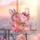 thumbnail image 3 of Valentine's Day Bunny 2D Flat Acrylic Key Chain Car Rearview Mirror Accessories Backpack Pendant, 3 of 4
