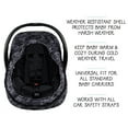 thumbnail image 2 of The Peanutshell Car Seat Cover, Winter Carseat Canopy, Car Seat Cover for Baby Boys, Black Camo, 2 of 7