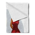 thumbnail image 2 of Spanish Soft Flannel Fleece Throw Blanket, Funky Dancers Couple Latin Flamenco Gypsy Dancers European Performance Arts, Cozy Plush for Indoor and Outdoor Use, 70" x 90", Multicolor, by Ambesonne, 2 of 5