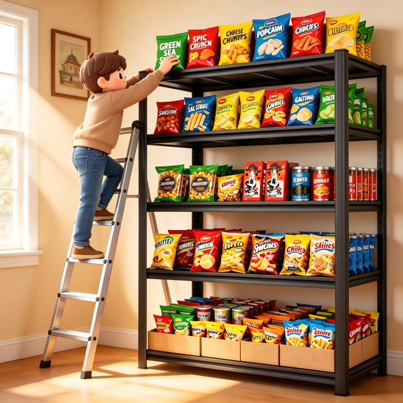 5 Tier Black Heavy Duty Metal Storage Rack, 12"x36"x72" Adjustable Shelving Unit for Garage Kitchen Pantry and Commercial Storage