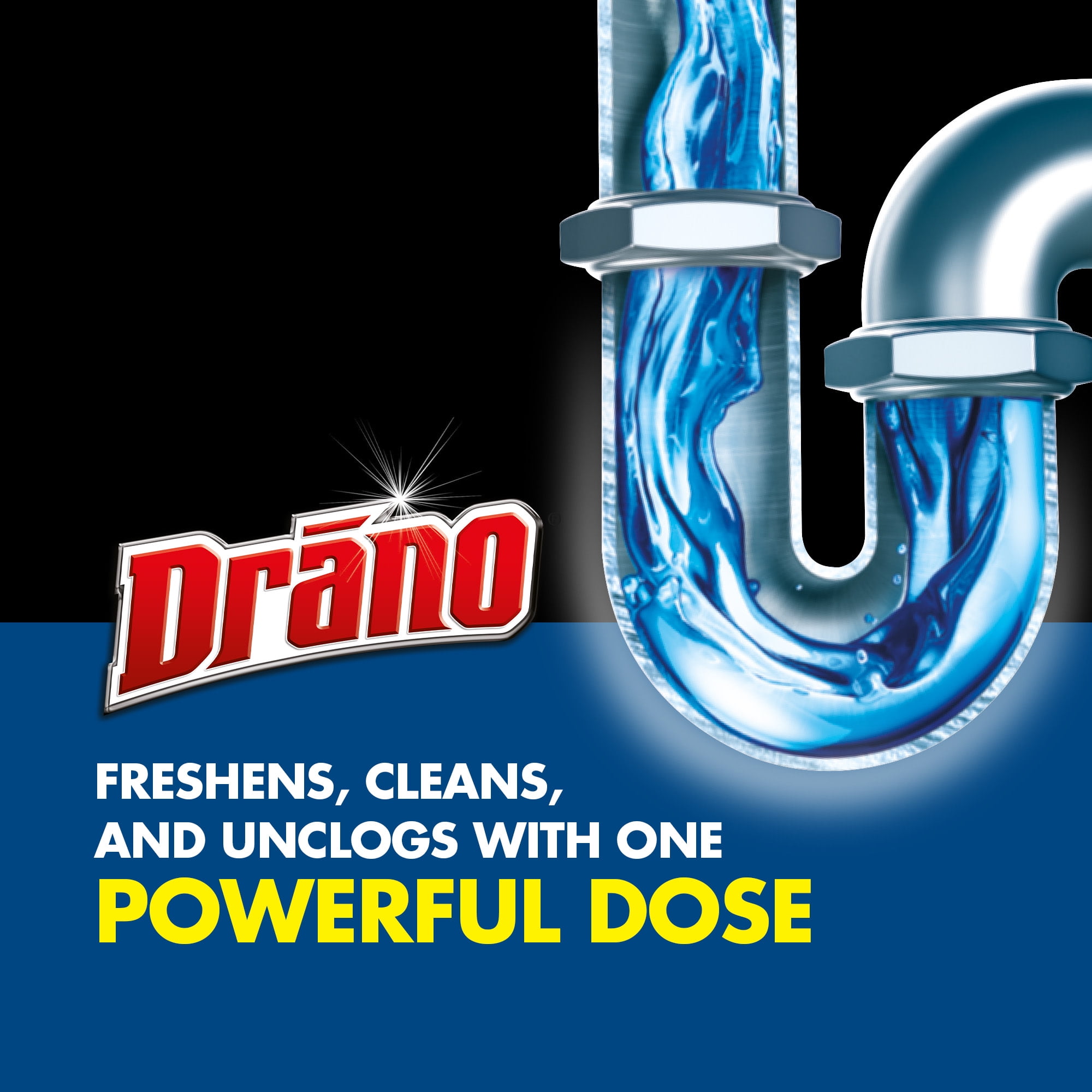 (6 pack) Drano Dual-Force Foamer, Hair and Drain Clog Remover, Commercial Line, 17 fl oz