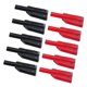 thumbnail image 1 of Conectores de cables de prueba de multímetro, negro, rojo, 4 mm, sin soldadura, color negro, rojo, de seguridad, paquete Yotijar Conector banana, 1 of 5