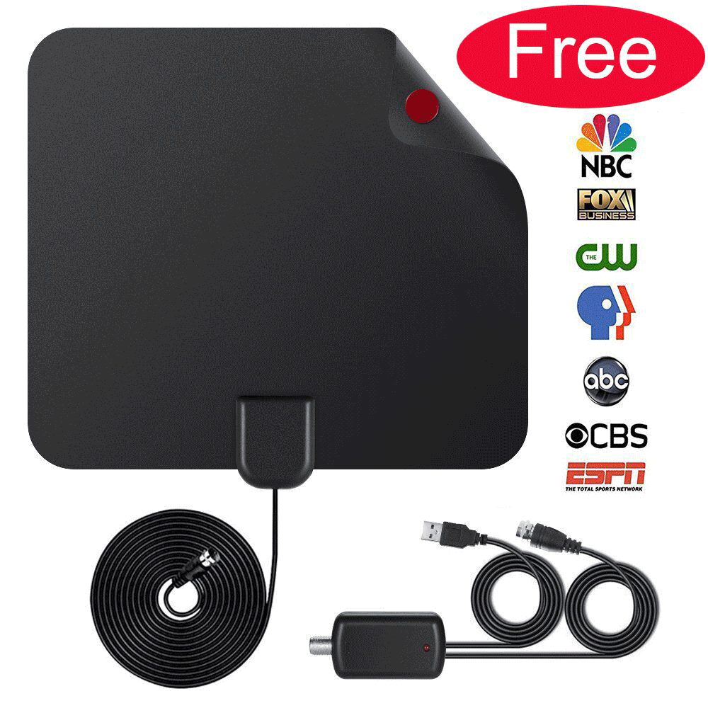 Digital TV Antenna 120 Mile Range 4K HD VHF UHF Freeview For Life