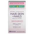 thumbnail image 3 of Nature's Bounty Optimal Solutions Extra Srength Hair Skin & Nails 5000 mcg of Biotin, Softgels 150 ea (Pack of 4), 3 of 4