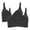 Black, variant on Bigersell Molded Bra On Sale Woman's Embroidered Seamless Comfortable Breathable Bra Underwear No Underwire Two Piece Set Mastectomy Bra Style F-1052 Black 38