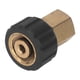 thumbnail image 3 of Adaptador para Lavadora A Presión, Latón, Caucho, Anticorrosión, G1/4 Pulgadas A M22 X 1,5 mm, Kit de Repuesto de Rosca para Manguera de Lavadora a Presión para Fácil, 3 of 7