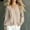 Beige, variant on IUYRTFE Women's V-Neck Long Sleeve Ruffled Hem Top Cotton Linen Blend Casual Loose Fit Blouse