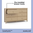 thumbnail image 4 of Commode Double à 6 Tiroirs Alpine de Storkcraft, 4 of 10