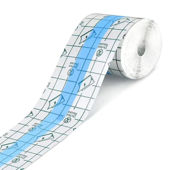 Tattoo Aftercare Bandage 1 Roll Waterproof Bandages Transparent Repair Adhesive Wrap Makeup Hand Palette Disposable Clear Waterproof Tape Protective Film for Shower Swimming, 2 in*16 ft,Topboutique