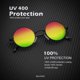 thumbnail image 4 of Gafas de sol KALIYADI redondas polarizadas retro de metal UV47 mm (paquete de 2), 4 of 7