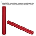 thumbnail image 4 of 2pcs M3 Aluminum Spacers,M3 Metal Spacer Aluminum 3mm ID x 6mm OD x 50mm L Threaded Spacer Screw Standoff Round for RC Car Drones Motherboard,Red, 4 of 6