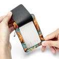 thumbnail image 7 of Square PU Leather Luggage Tags - 2 Pack with Privacy Cover and Stainless Steel Ring - Suitable for Travel, Backpack, Handbag - Suitcase Tags, Travel Tag Starfish, 7 of 7
