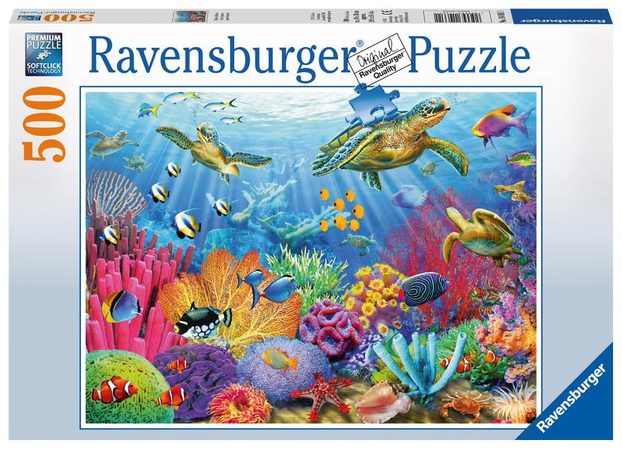 Ravensburger Jigsaw Puzzle AT THE BEACH Sea Summer Nautical 500 Pieces 