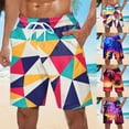 thumbnail image 2 of CHENge Beach Shorts for Men Slim Fit Hawaiian Print Quick Dry Pool Swimming Trunks with Pockets Upf 50+ Sun Protection Beach Shorts Bathing Suits, 2 of 6