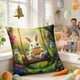 thumbnail image 5 of Cubiertas de Almohada Al Aire Libre Conejos de Primavera Huevo de Pascua Floral Sofá Cubierta de Cojín Decorativo Funda de Almohada Decorativa de Vacaciones 45x45cm/17.72x17.72In Cubiertas de Almohada, 5 of 6