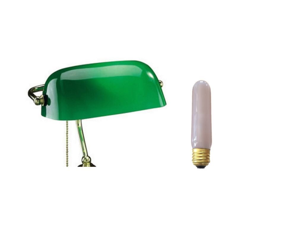 replacement green glass shade for bankers lamp