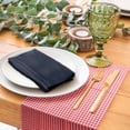 thumbnail image 5 of Clearance Washable Cotton Linen Napkin Set - 16x16 Inch Bamboo Cotton Dinner Napkins for Weddings, Parties, and Table Decor (Style G), 5 of 7