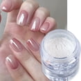 thumbnail image 2 of 1 Piece Aurora White Chrome Nail Powder Iridescent Aurora Coating Metallic Mirror Effect Glitter Powder Pearlescent Ice Clear Mermaid Glitter Powder Kit for Nail Art Decoration, 2 of 5