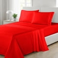 thumbnail image 2 of Elegant Comfort Hotel Luxury Microfiber 4-Piece Pillowcase Set, Queen, Ruby Red, 2 of 7