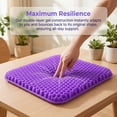 thumbnail image 4 of Wuxiuli Large Gel Seat Cushion with Non-Slip Cover, Soft, Breathable, for Long Sitting, Car, Office, Desk, Wheelchair, 1 Pack, 17 x 15 Inch, 4 of 7