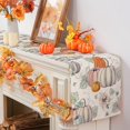 thumbnail image 3 of (13' X 72') Camino de mesa de otoño, decoraciones de otoño para el hogar Camino de otoño de calabaza para mesa, decoración navideña de Acción de Gracias de otoño estacional para interiores, 3 of 5