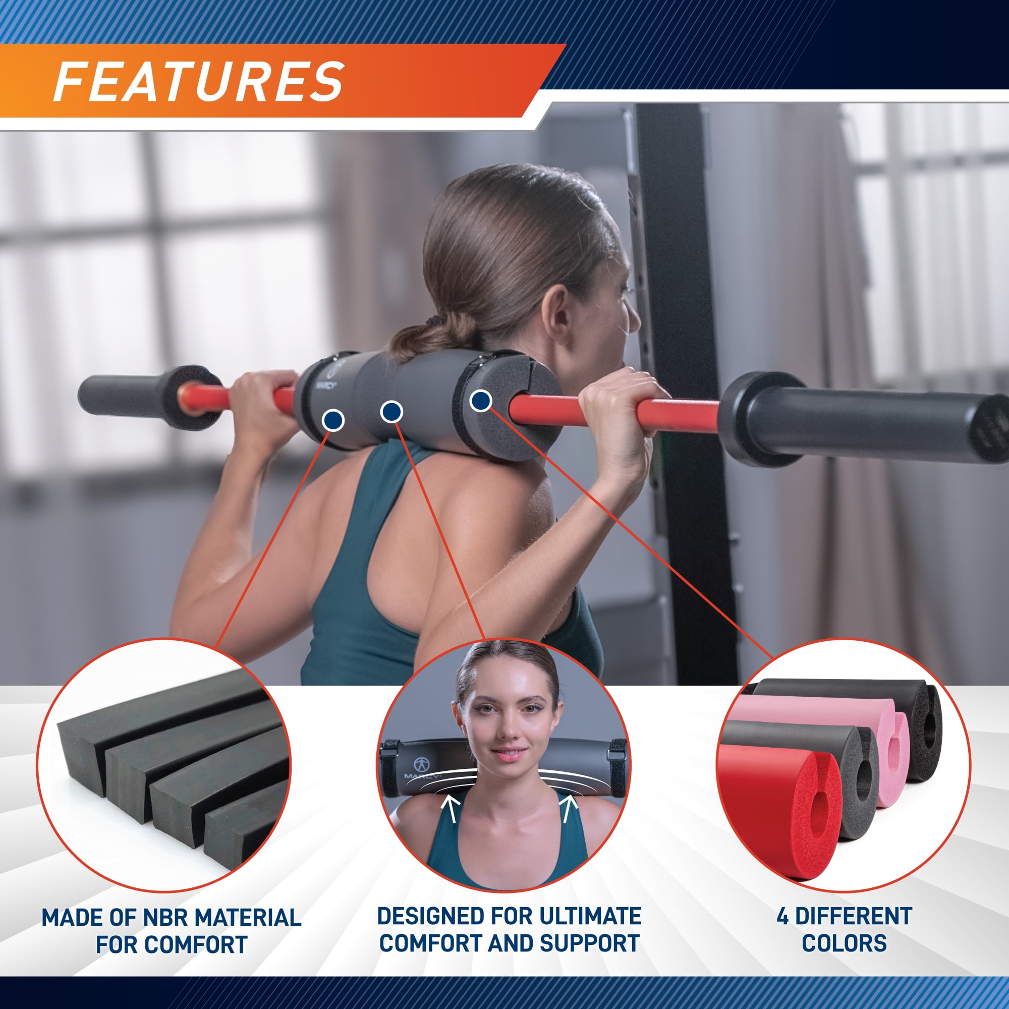 MARCY Barbell Pad MT-4RED