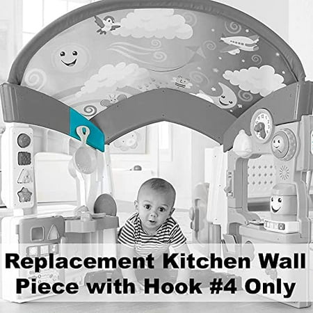 Replacement Parts for Fisher-Price Laugh & Learn Smart Learning Home - FJP89 ~ Replacement Kitchen Wall Piece ~ Top Inner Rear with Hook #4