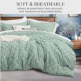 thumbnail image 5 of U by Bedsure Comforter Set, Boho Tufted Shabby Chic Bedding Comforter Set, 2 Pieces Vintage Farmhouse Bed Set for All Seasons, Soft Bedding Set with 1 Pillow Sham,Twin,Jadeite, 5 of 7