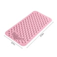 thumbnail image 3 of Vfedsrsge Bath Mat for Tub Mold Resistant Washable,Bathroom Rug,Rubber Backing Non-slip,Can Massage or Scrub The Soles of The Feet,Bathroom Floor Mat,Shower Rug in Front of The Bathtub,Pink, 3 of 9