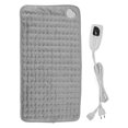 thumbnail image 1 of 60x30cm Winter Electric Heating Pad Blanket 6 Heating Settings for Cramps Neck Shoulder Pain Relief EU Plug 220V Grey, 1 of 5