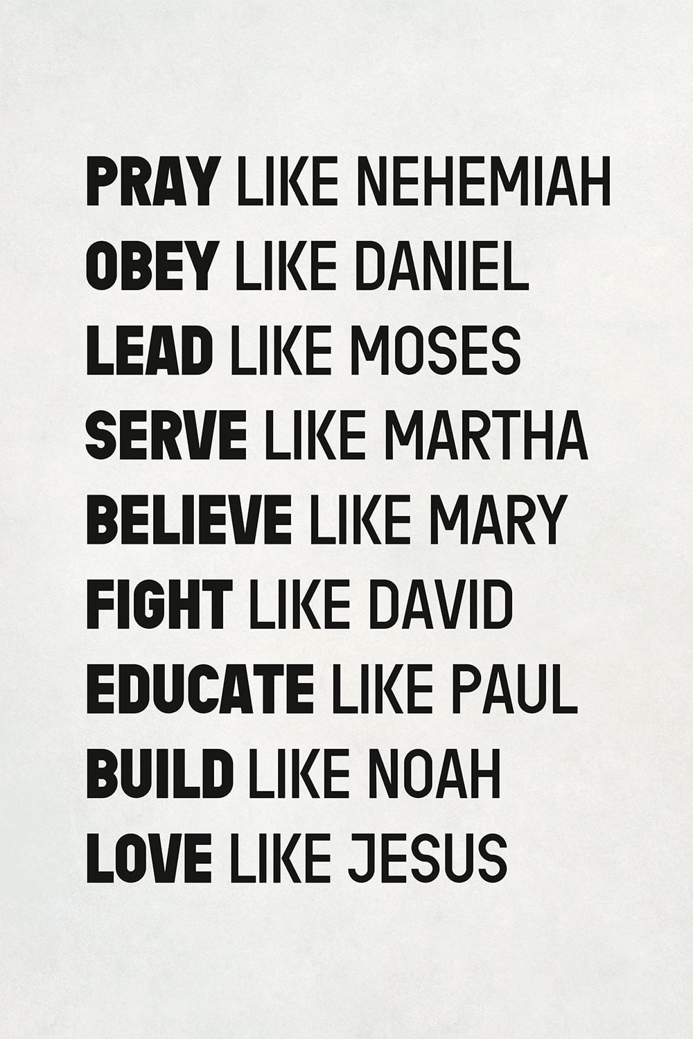 Spiritual Role Models Inspirational Christian Art Print - 12