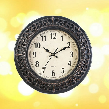 Masteelf Vintage European Clock Wall Clocks for Living Room Silent Decor