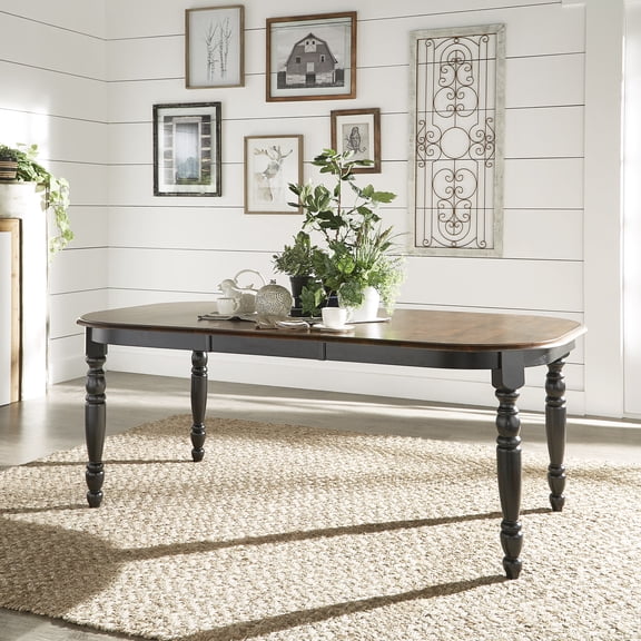 Weston Home Ohana Antique Two-Tone Extending Dining Table