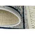 thumbnail image 4 of La Dole Rugs Blue Cream Beige Bordered Vintage Traditional Flat Pile Soft Area Rug Carpet Mat For Living Room Bedroom Hallway Runner Outdoor Patio Sizes 5x7, 8x10, 7X9 feet inch inches ft, 4 of 5
