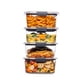 thumbnail image 1 of Recipientes Herméticos Para Almacenamiento De Alimentos Con Tapas Rubbermaid Brilliance Sin Bpa, Juego De 4 (4,7 Tazas), Ideales Para Preparar El Almuerzo Y Las Sobras Rubbermaid NA, 1 of 1