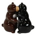 thumbnail image 6 of Ceramic Black And Grizzly Brown Bears Hugging Dancing Salt And Pepper Shakers, 6 of 9