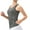 Grey, variant on Women's Solid Color Yoga Vest Sports Quick Drying Vest
