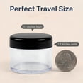 thumbnail image 2 of ACDANC 12 Pcs Plastic Container Jars with Lids,15Ml / 0.5Oz Refillable Clear Containers,Leak-Proof Round Sample Pots for Creams,Lotions,Eye Shadow,Lip Balm,Bpa Free, 2 of 8