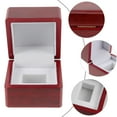 thumbnail image 2 of Championship Ring Display Case Sports Rings Baseball Ring Display Wooden Box, 2 of 6