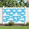 thumbnail image 4 of Blue Sky White Clouds Backdrop Cartoon Kids Birthday Party Decorations Boys Newborn Baby Shower Birthday Party Banner Photo Photo Props 70.8 x 43.3 inch, 4 of 9