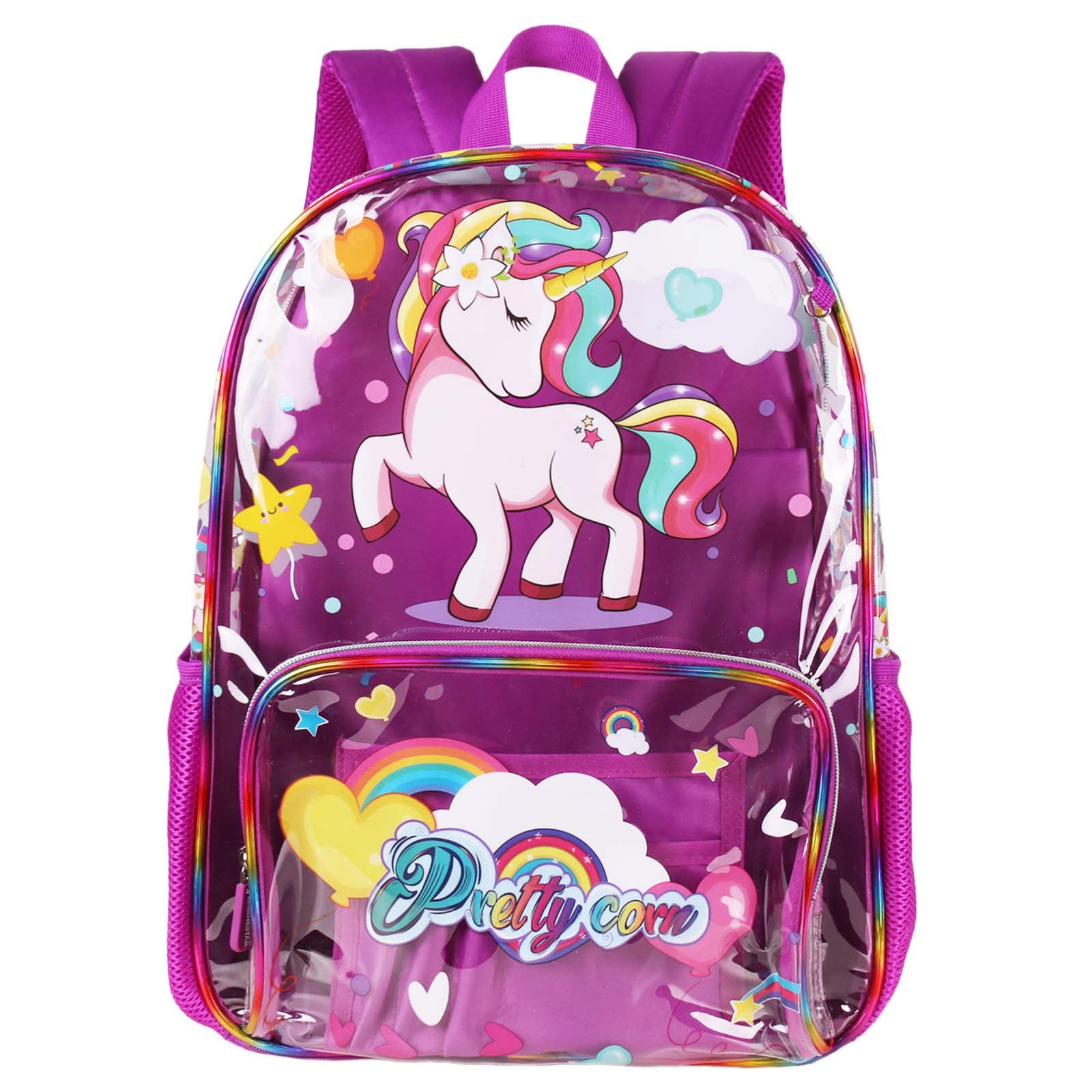 IvyH Kids Transparent Backpack,Clear Backpacks See Through PVC Unicorn ...