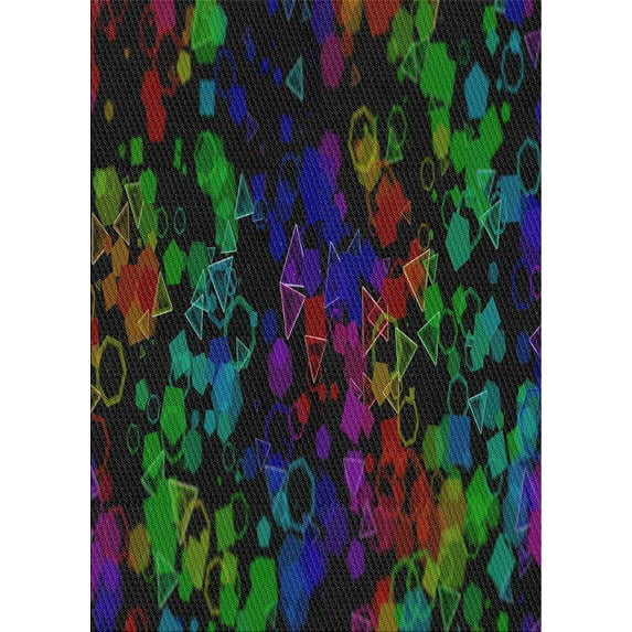 Ahgly Company Indoor Rectangle Patterned Mid Gray Novelty Area Rugs, 8' x 10'