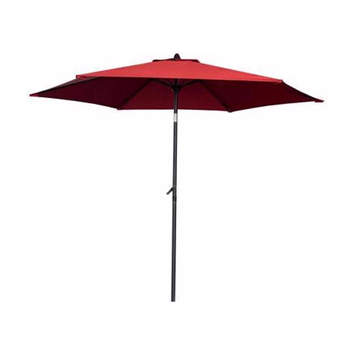 Living Accents 9 ft. Tiltable Red Market Umbrella