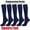 Navy Blue, variant on 3 Pairs Sport Compression Socks Men & Women, 20-30 mmHg Graduated Knee High Stocking for Running Marathon, Basketball, Varicose Veins, Nursing L/XL