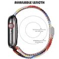 thumbnail image 3 of Stretchy Braided Loop Compatible with Apple Watch Bands 44mm 40mm 41mm 45mm 38mm 42mm 49mm Women Men, Solace Elastics Stretch Nylon Sport Strap Wristband for iWatch Bands Series 9 8 7 6 5 4 3 2 1 SE, 3 of 9