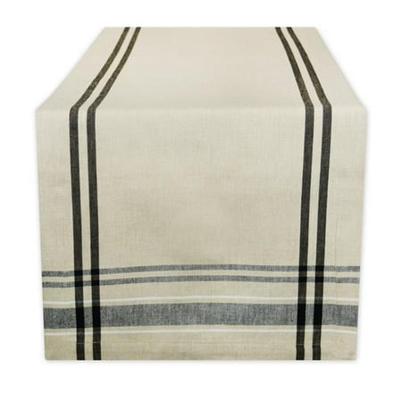 

Black French Stripe Table Runner 14X72 inch