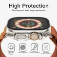 thumbnail image 5 of JETech Case with Screen Protector Compatible with Apple Watch Ultra 2/1 49mm, Overall Protective Cover, Built-in Tempered Glass Film High Sensitivity, 2 Pack (Clear), 5 of 6